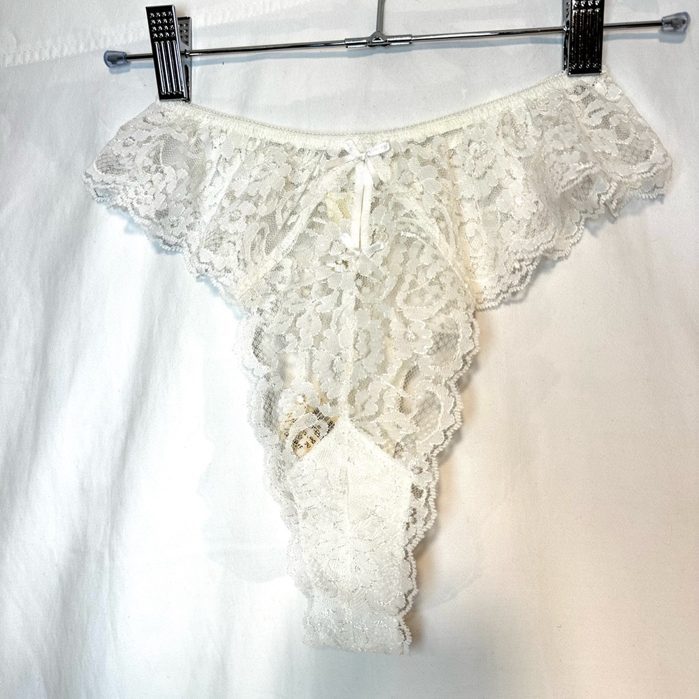 Victoria's Secret Vintage White Lace Panties NWT